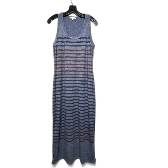 Sundry Synthetic Stripes Racerback Midi Dress in Blue 1 - Picture 3 of 9